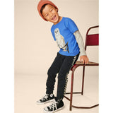 Stripe-Out Elastic Waist Drawstring Pocket Joggers