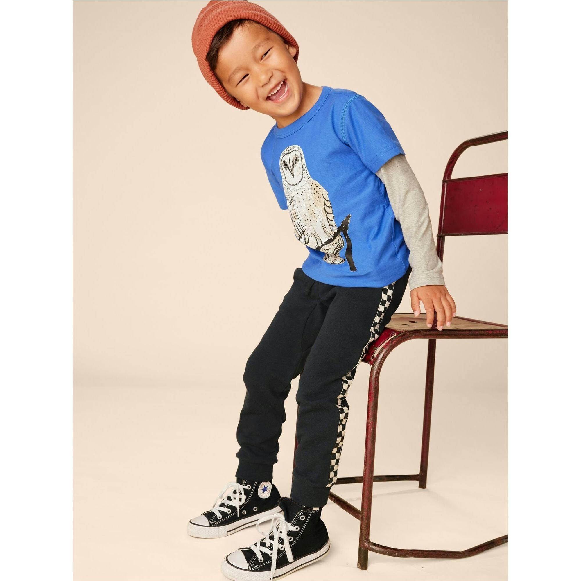 Stripe-Out Elastic Waist Drawstring Pocket Joggers