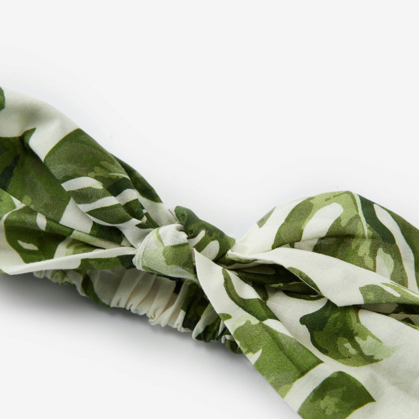 Island Leaf Bow Twist Knotted Headband