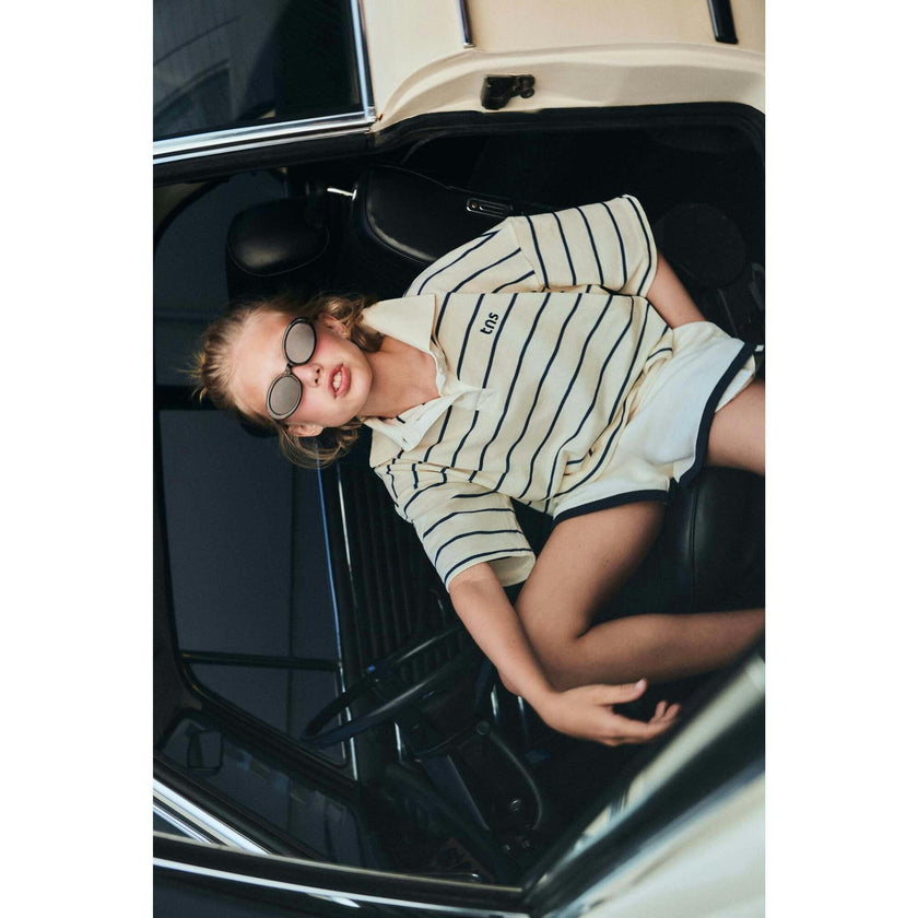 TNS Logo Teen Short Ecru