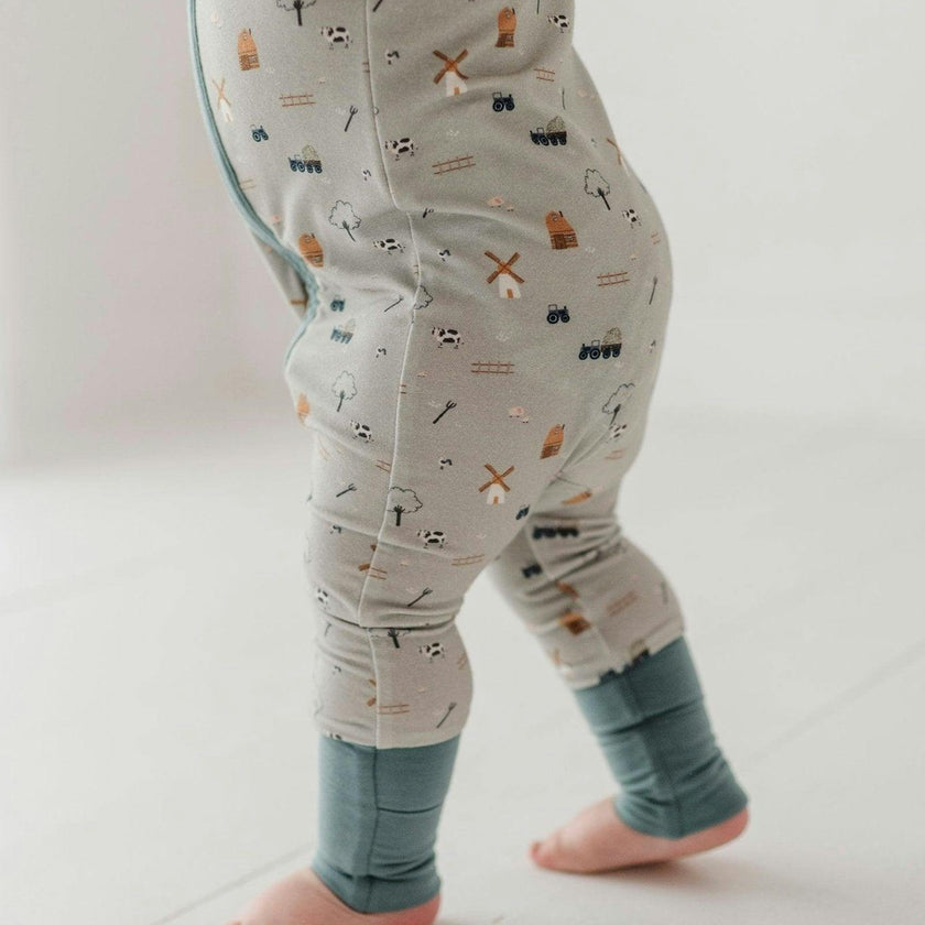 Long Sleeve Zip Romper