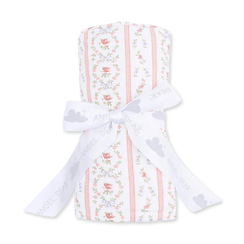 Marnie Rosebud Stripe - Swaddle Blanket