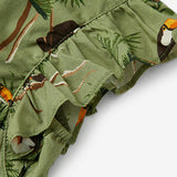 Toucan Butterfly Ruffle Dress