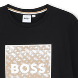 Boys Black Logo t-Shirt