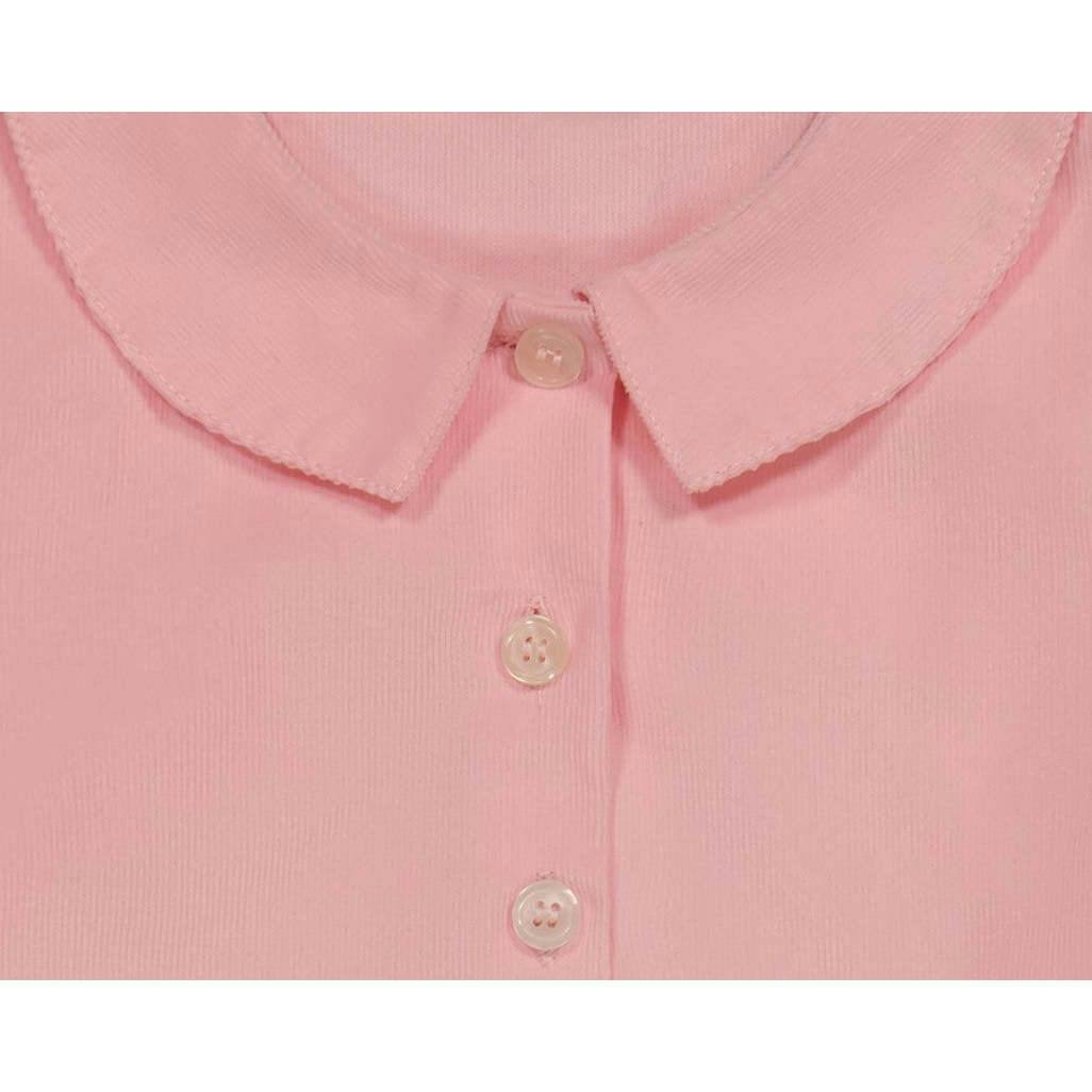 Charlotte Girls Point Collar Corduroy Dress, Pink