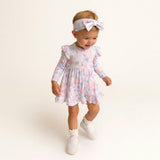 Posh Pumpkins Ruffled Bodysuit Dress