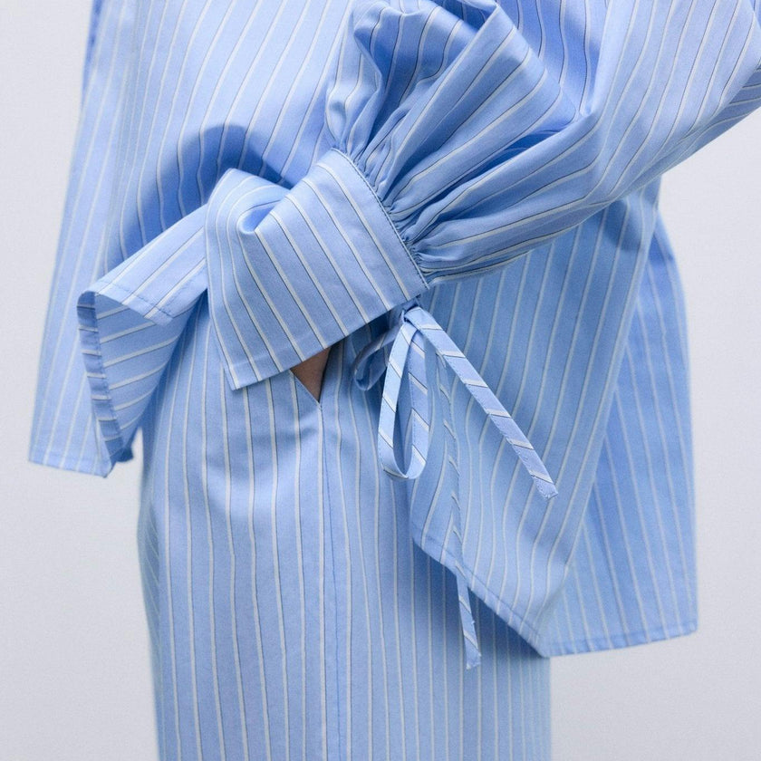 Aura Woman Shirt Vista Blue Stripes