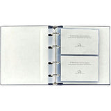 Medium Clear Pocket Pebble Grain Leather Photo Album