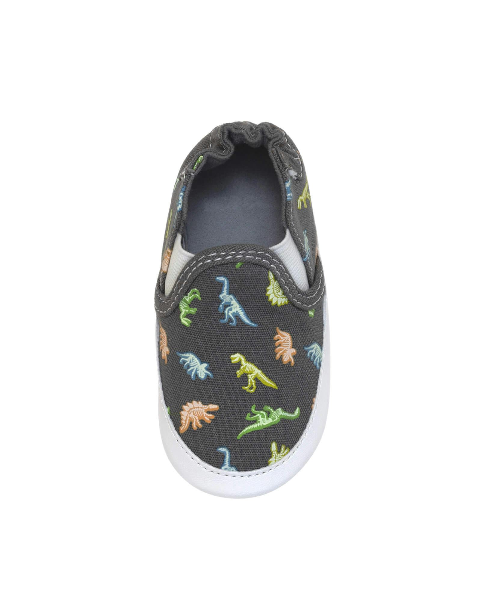 Glowing Dinos Charcoal Soft Sole