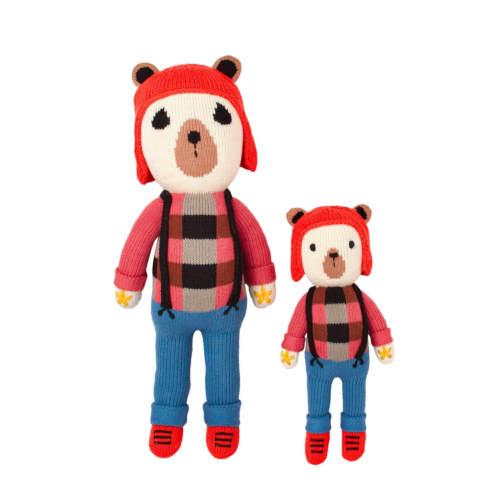 Bernard The Bear Stuffed Animal | Knitted Toy