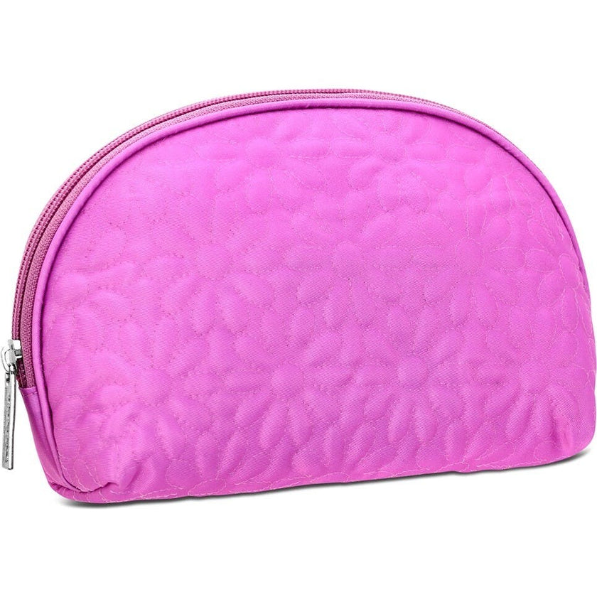 Puffy Flowers Oval Cosmetic Bag