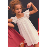Embroidered Voile Laura Dress