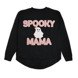 Spooky Mama Patch Halloween Women's Sweatshirt