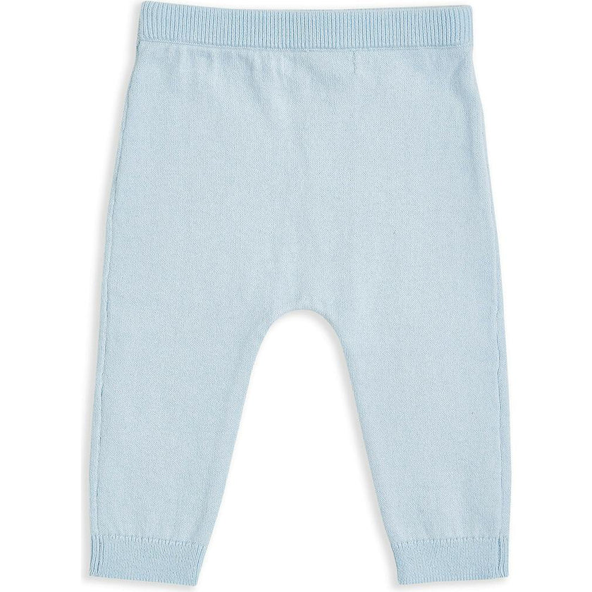 Pointelle Crown Crawler Set - Blue