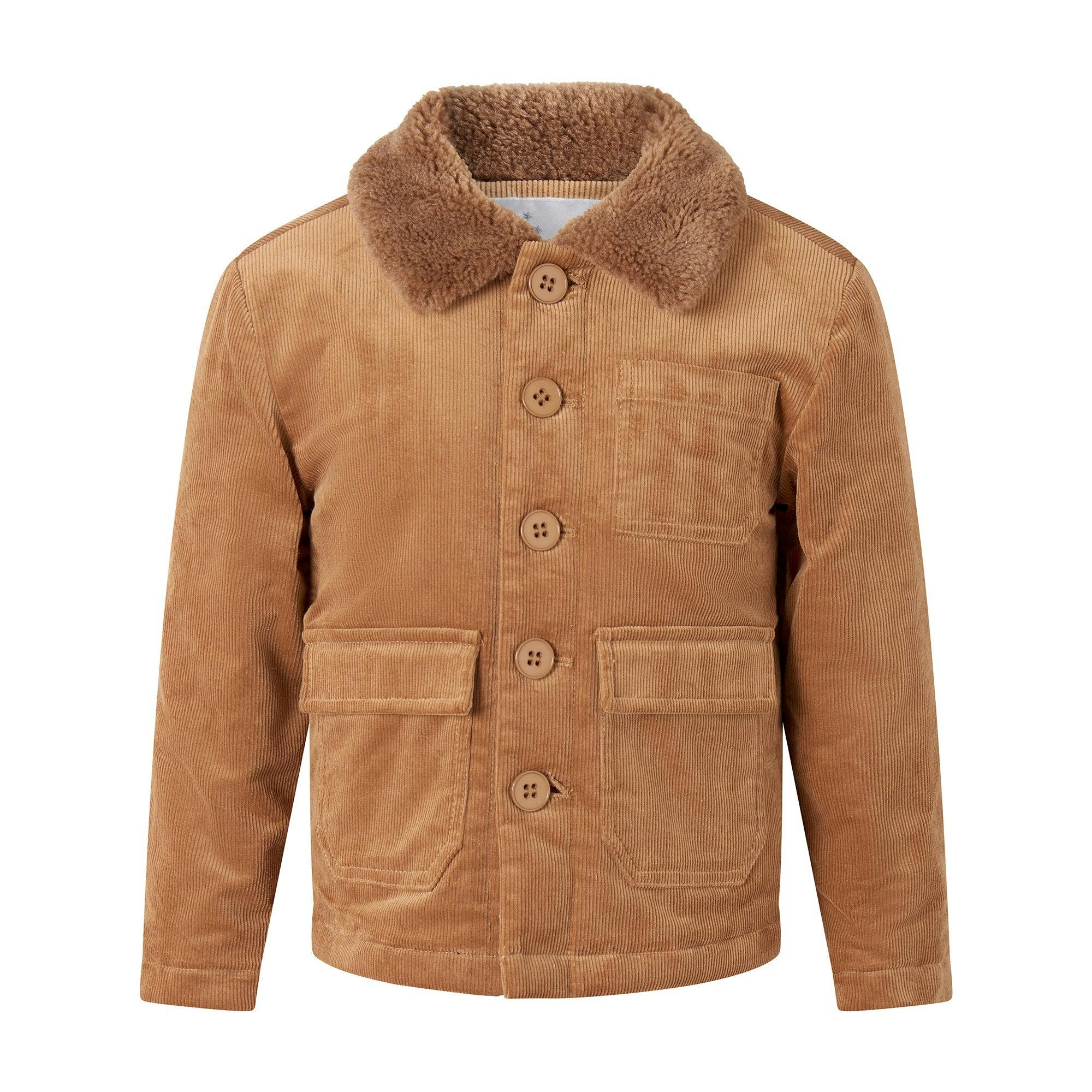 Cord Shearling Jacket