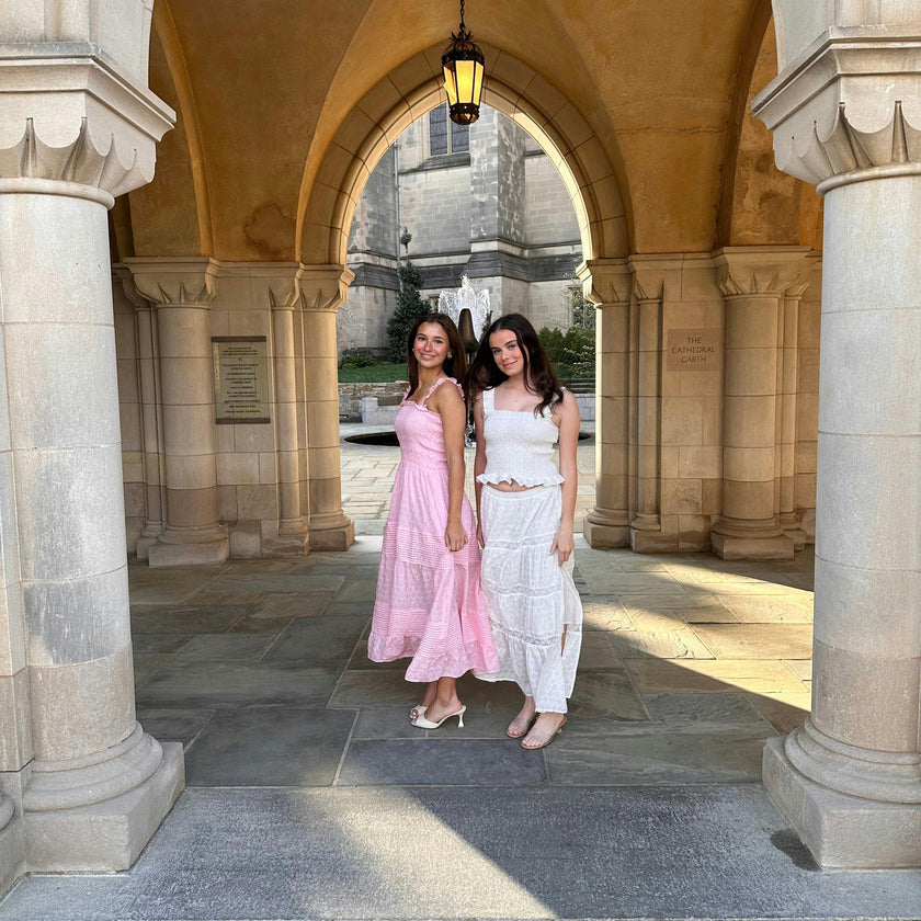 Pink Long Ruffle Dress