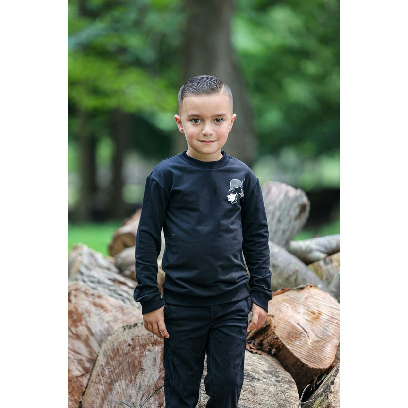 Boys Super Bubble Ribbed Crew Neck Sweater Top