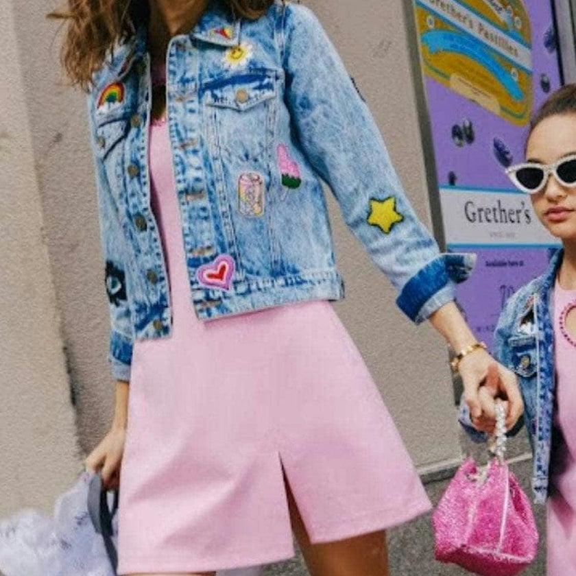 Women's All About The Patch Crop Denim Jacket