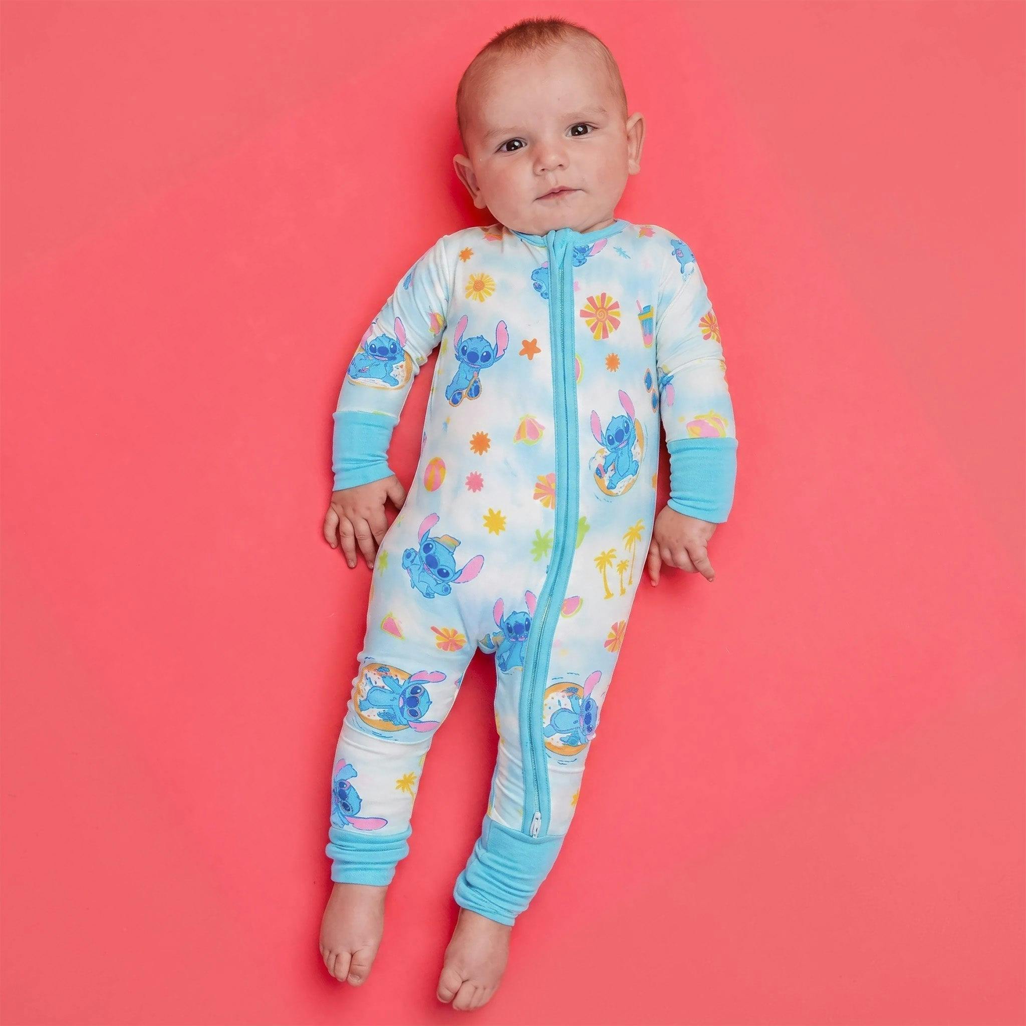 Convertible Zip-Up Footie - Disney Stitch Dreamsicles
