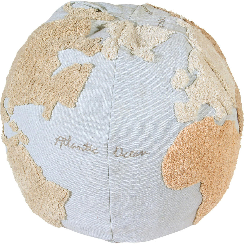 World Map Pouffe