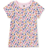 Printed Short Sleeve Top, Multi