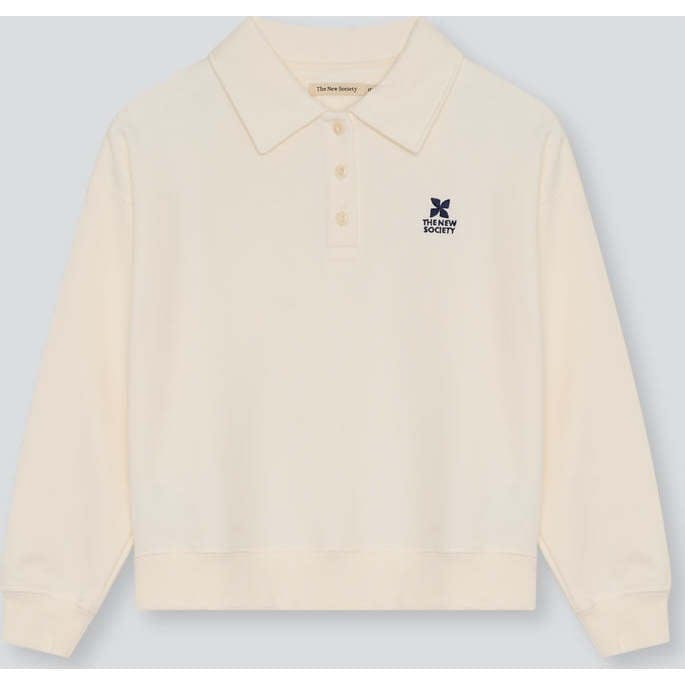 TNS Logo Teen Polo Ecru