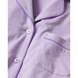 Women's Pima Short Sleeve Short Set in Pink