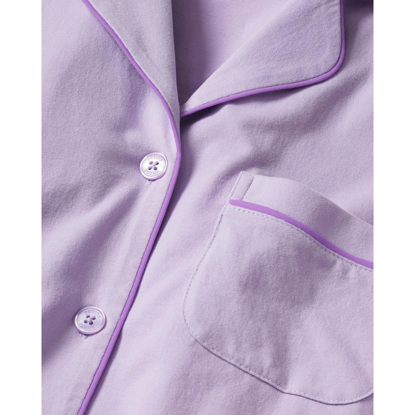 Women's Pima Short Sleeve Short Set in Pink