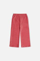 Velour Flare Pants Raspberry Pink