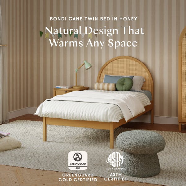 Bondi Cane Twin Bed in Honey