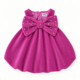 Big Bow Teddy Fleece Dress