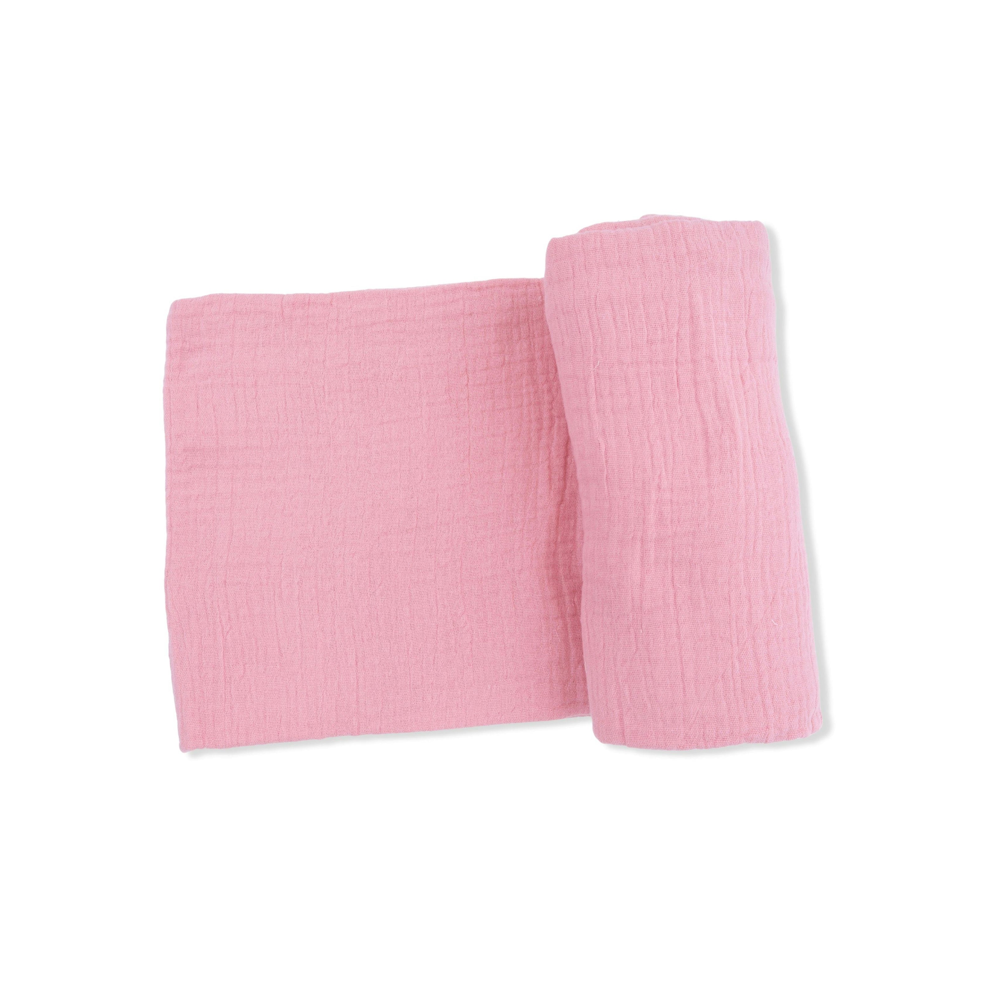 Solid Muslin Poignant Pink - Swaddle Blanket