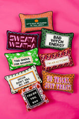 Bad Witch Energy Needlepoint Pillow