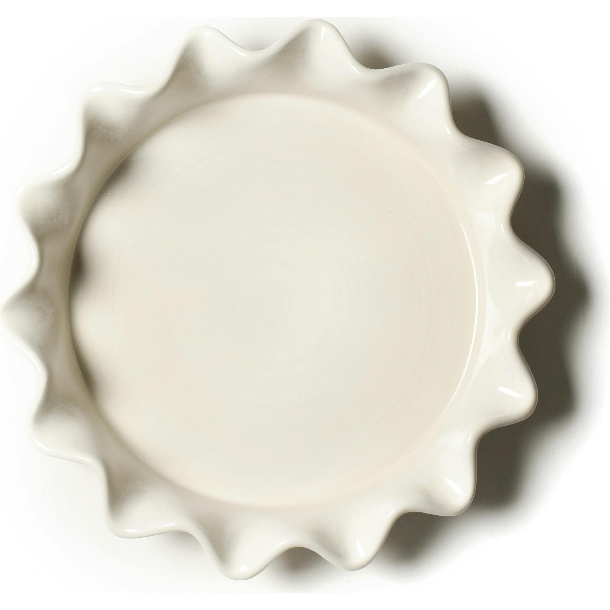Signature White 8 Ruffle Pie Dish