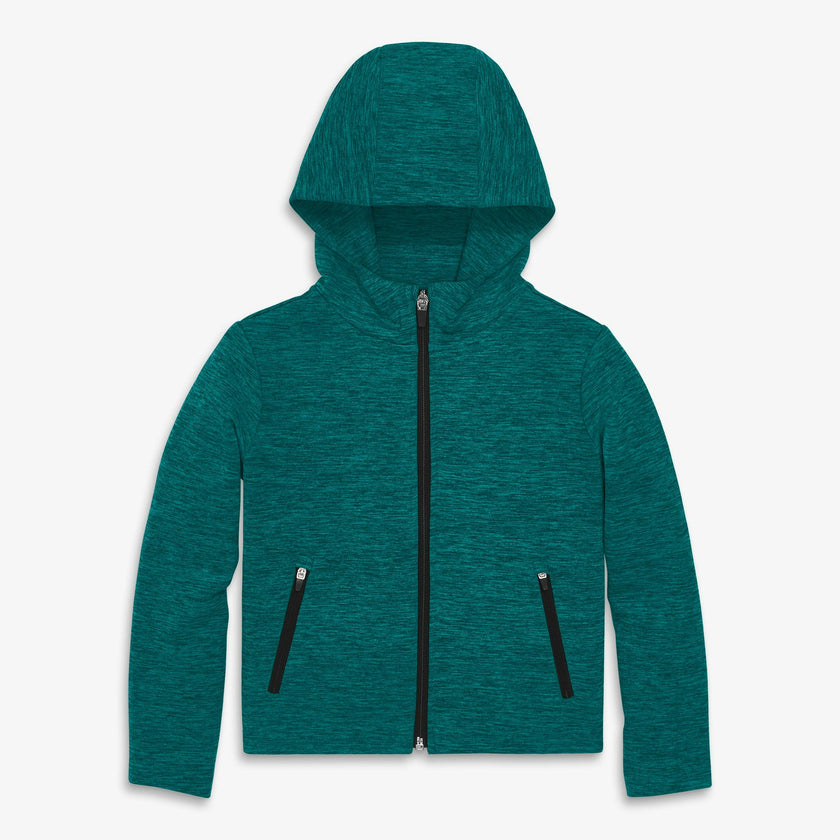 Kids cozy FlexKnit zip hoodie