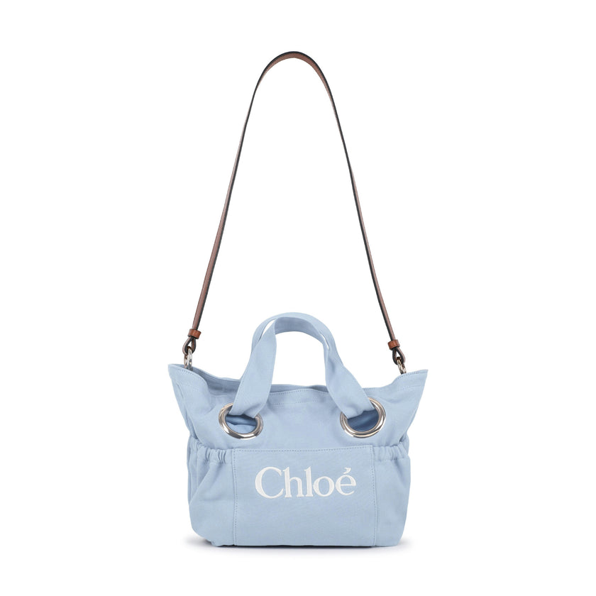 Blue Chloé Ring-Detail Handbag