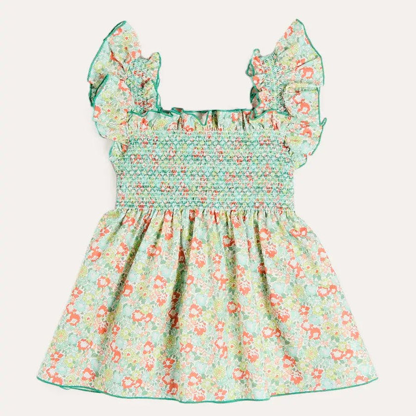 Mabel Floral Blouse in Green (2-12yrs)