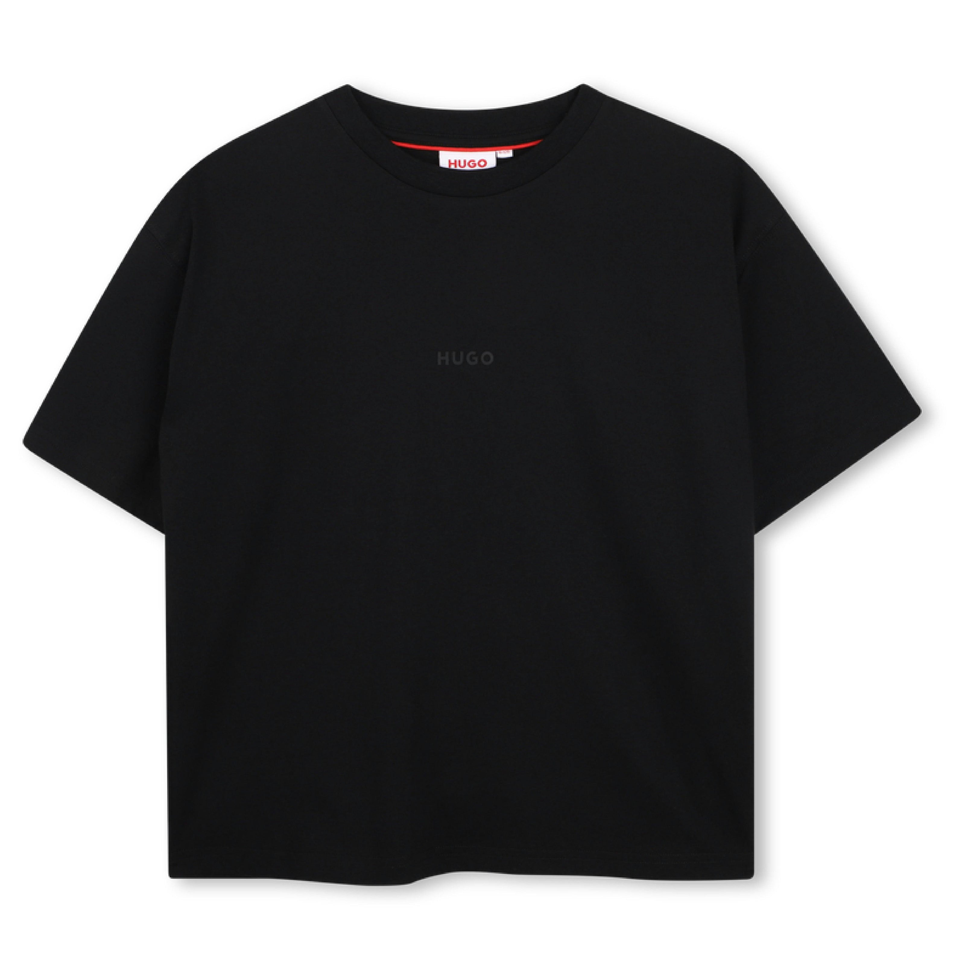 Black Logo Short Sleeve T‑Shirt