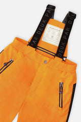 Two Piece Play Snowsuit Navy Blue and Orange with Orange Pants