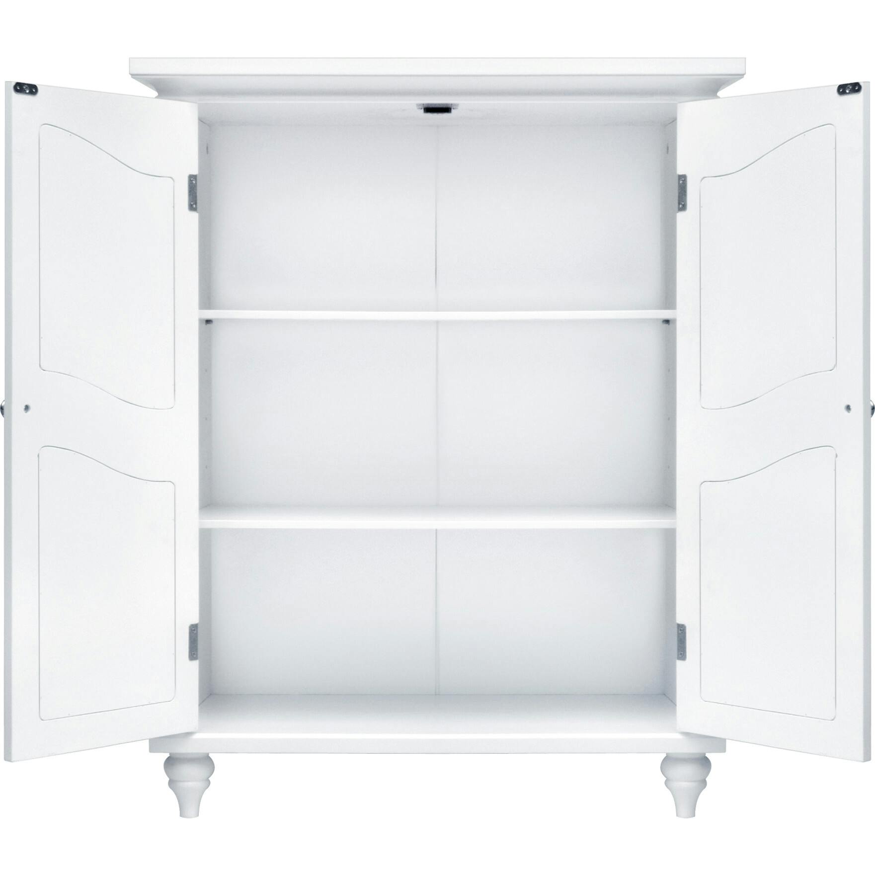 Versailles Wooden Floor Cabinet with 2 Shelves