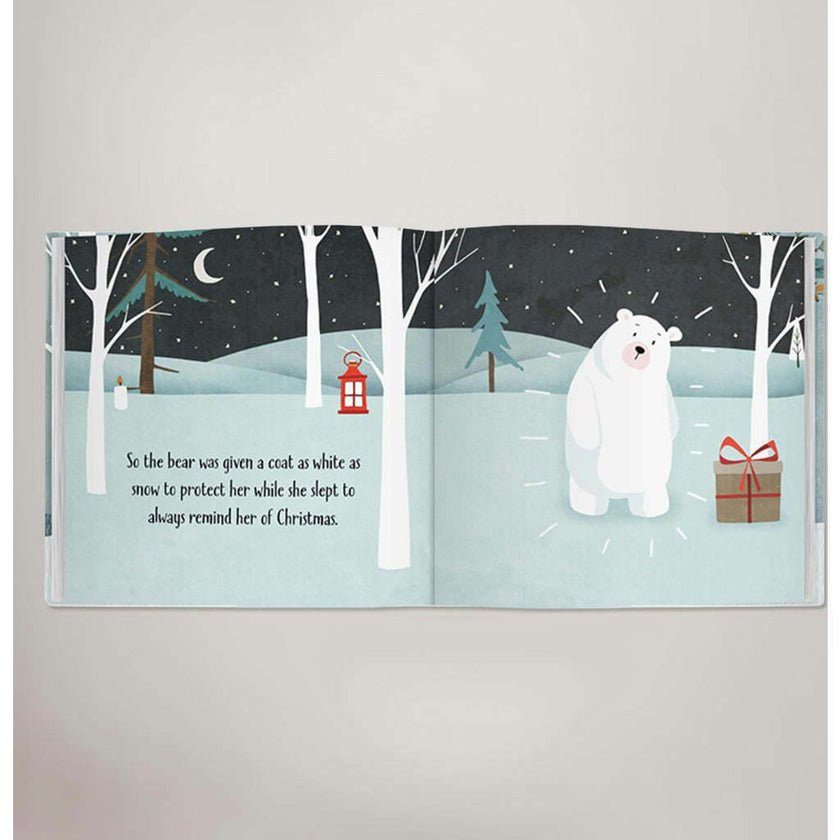 Little Grey Bunny's Personalized Christmas Stocking and Book Set
