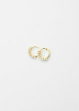 French Pearl Buckle Hoops