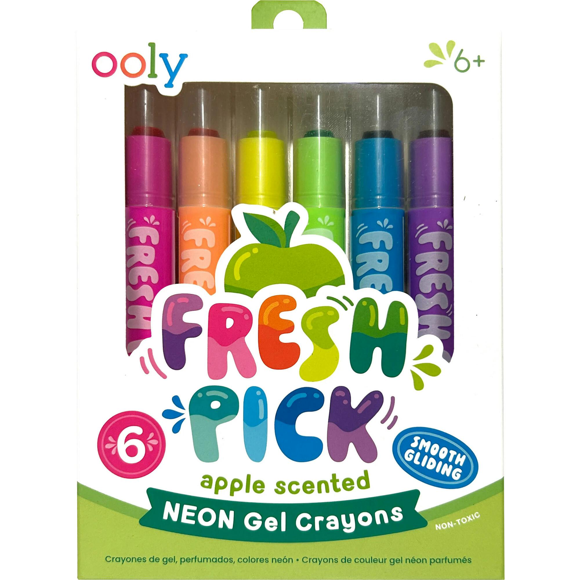 Fresh Pick Apple Scented Gel Crayons - Set of 6