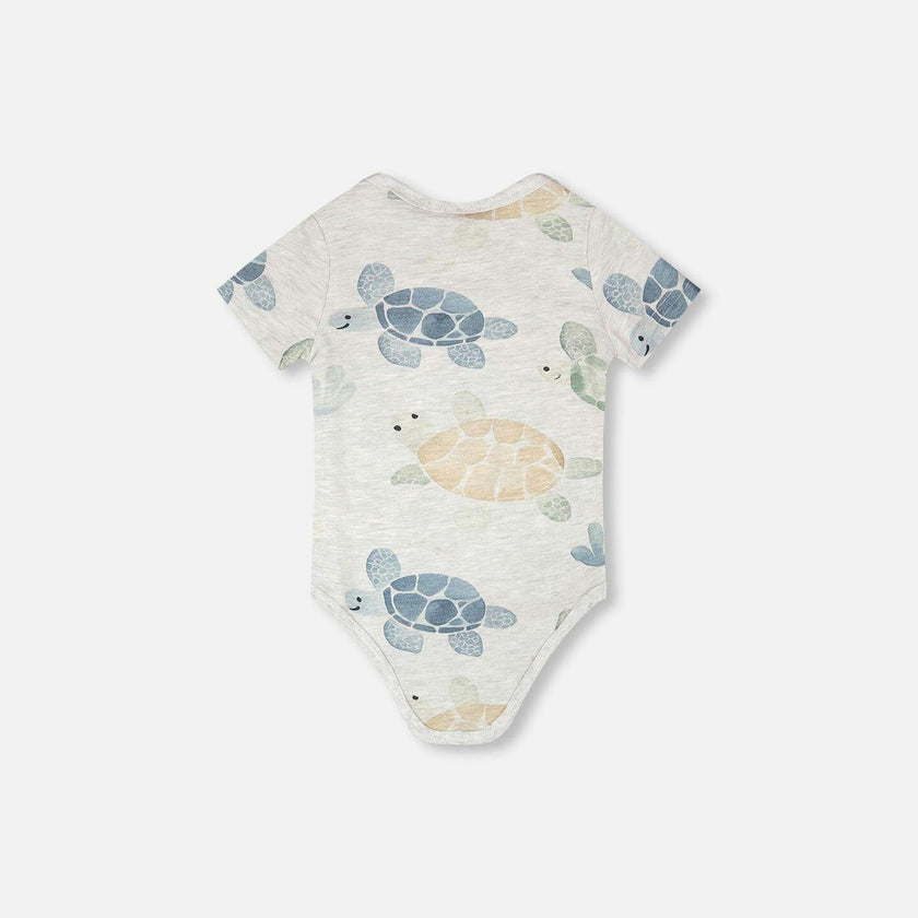 Evolutive Organic Cotton Jersey Onesie