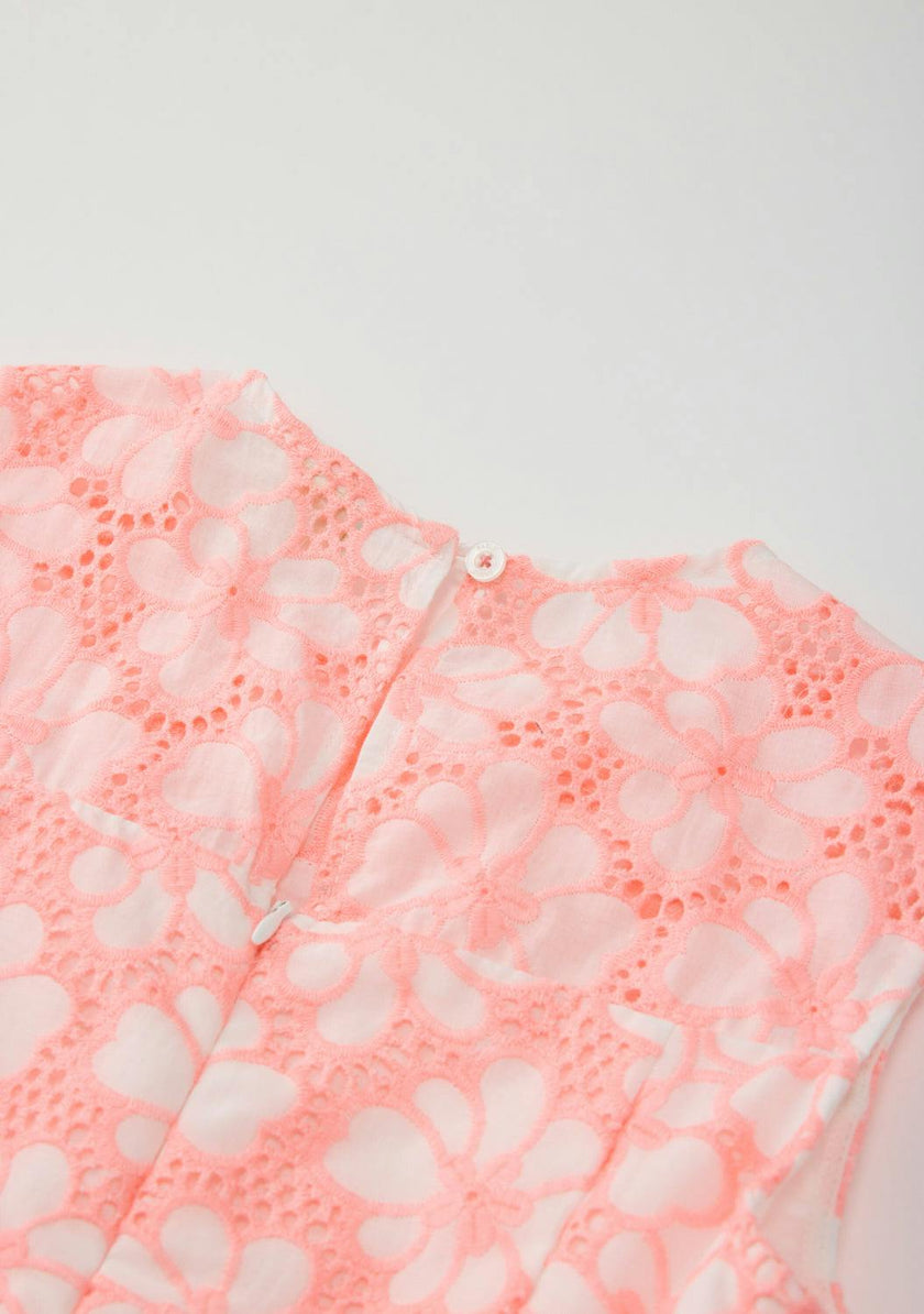 Holly Cotton Embroidered Mini Dress