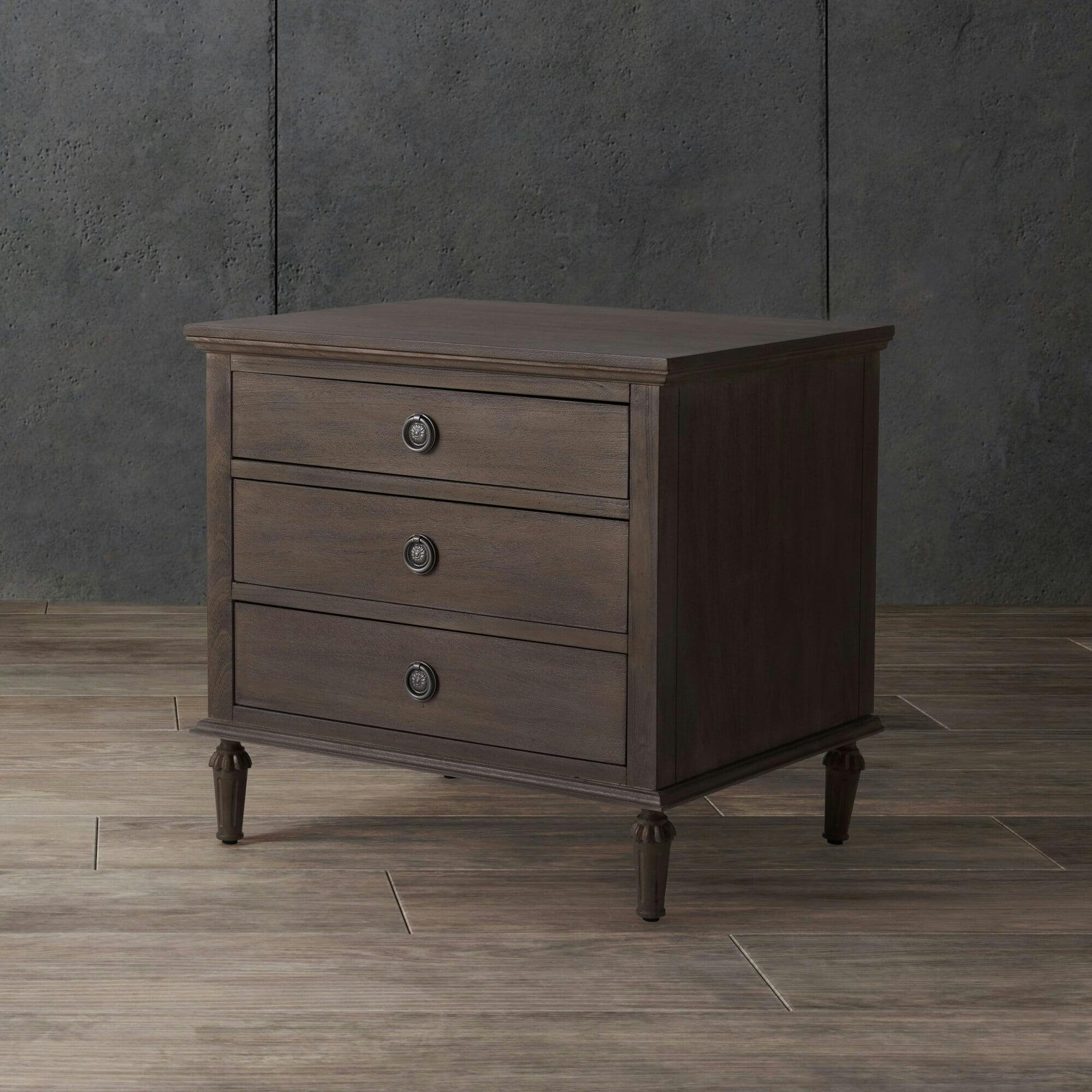 Lisabet 3 Drawer Nightstand