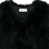 Black Faux Fur Chic Vest