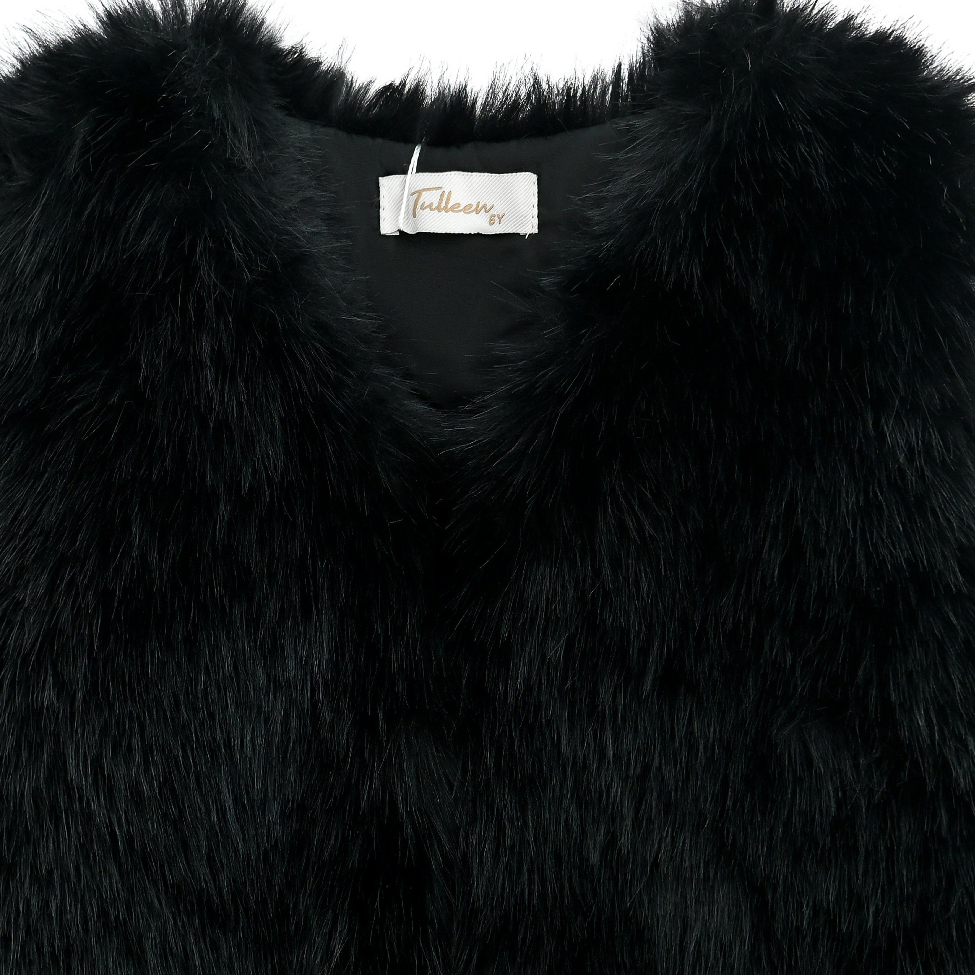 Black Faux Fur Chic Vest