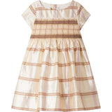 BONPOINT Duchesse Party Dress - Carreaux Ecru
