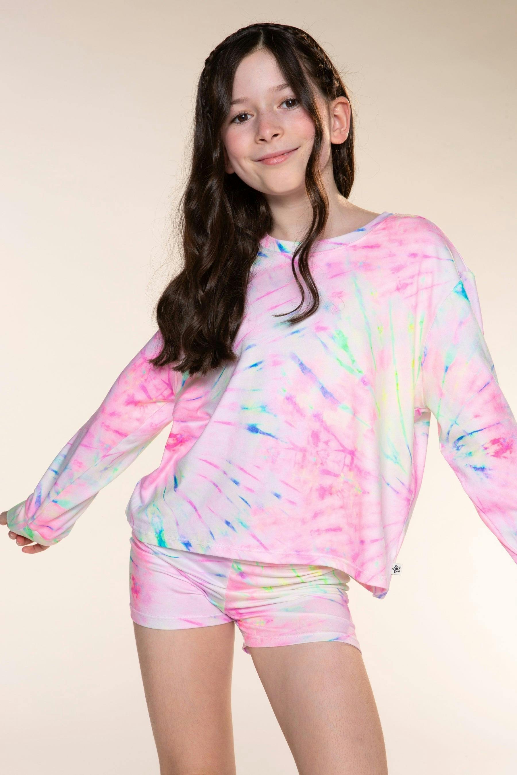 Simply Soft Long Sleeve Easy Tee & Tumble Short Lounge Set